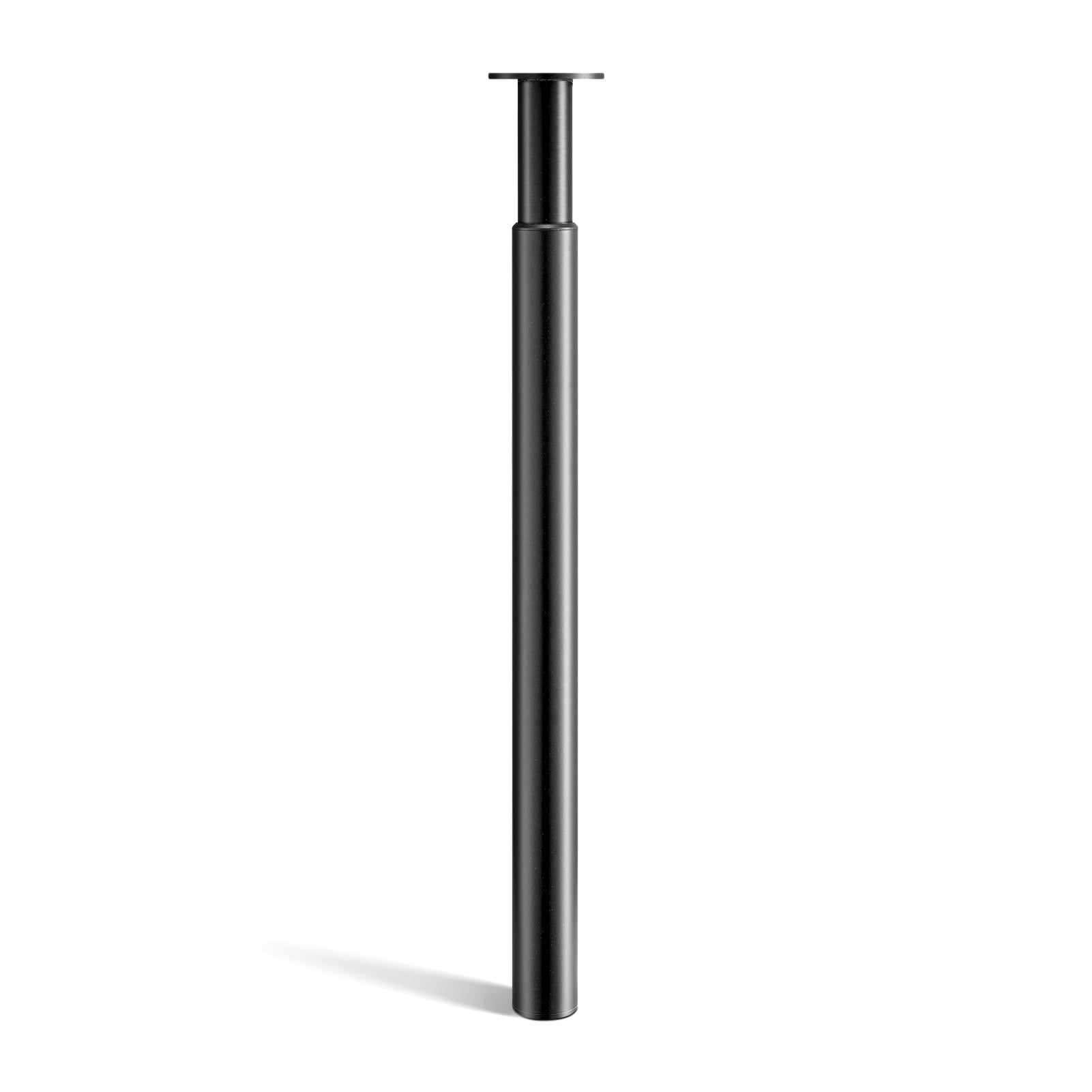 1 Stück Teleskop-Tischbein Schwarz (71–110 cm) – Höhenverstellbar & Extra Stabil (Ø 60 mm)