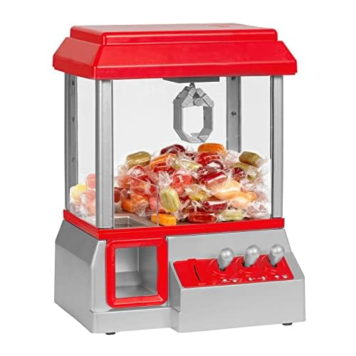 Retro Candy Grabber Süßigkeitenautomat – Die klassische Greifarm-Maschine für Zuhause (Rot)