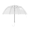 Transparenter Design-Regenschirm (Ø 87 cm) – Eleganter Stockschirm mit ergonomischem C-Griff & Rundum-Sicht