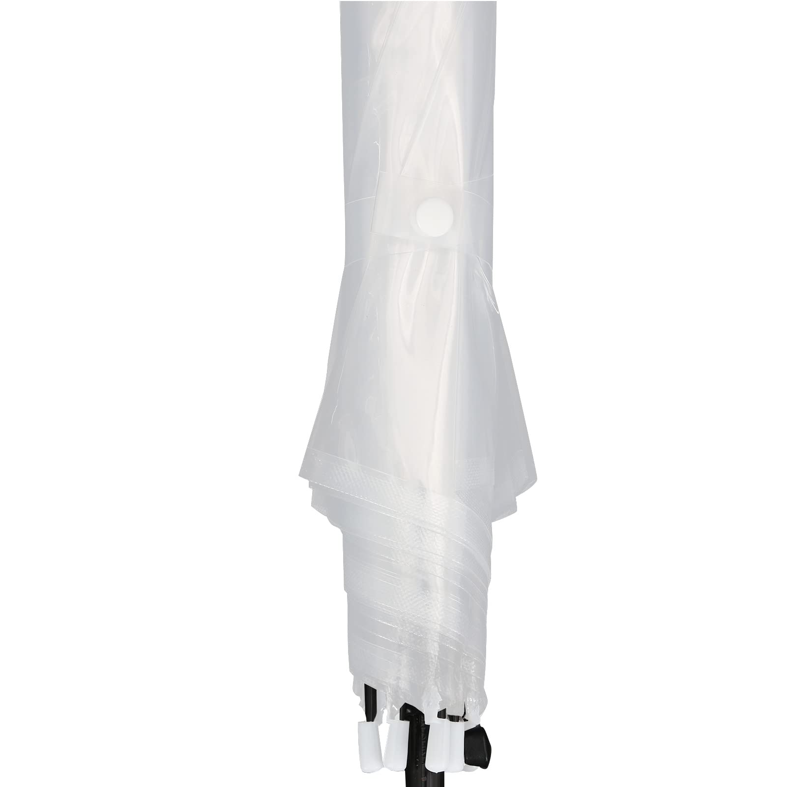 Transparenter Design-Regenschirm (Ø 87 cm) – Eleganter Stockschirm mit ergonomischem C-Griff & Rundum-Sicht