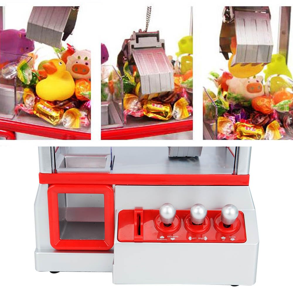 Retro Candy Grabber Süßigkeitenautomat – Die klassische Greifarm-Maschine für Zuhause (Rot)
