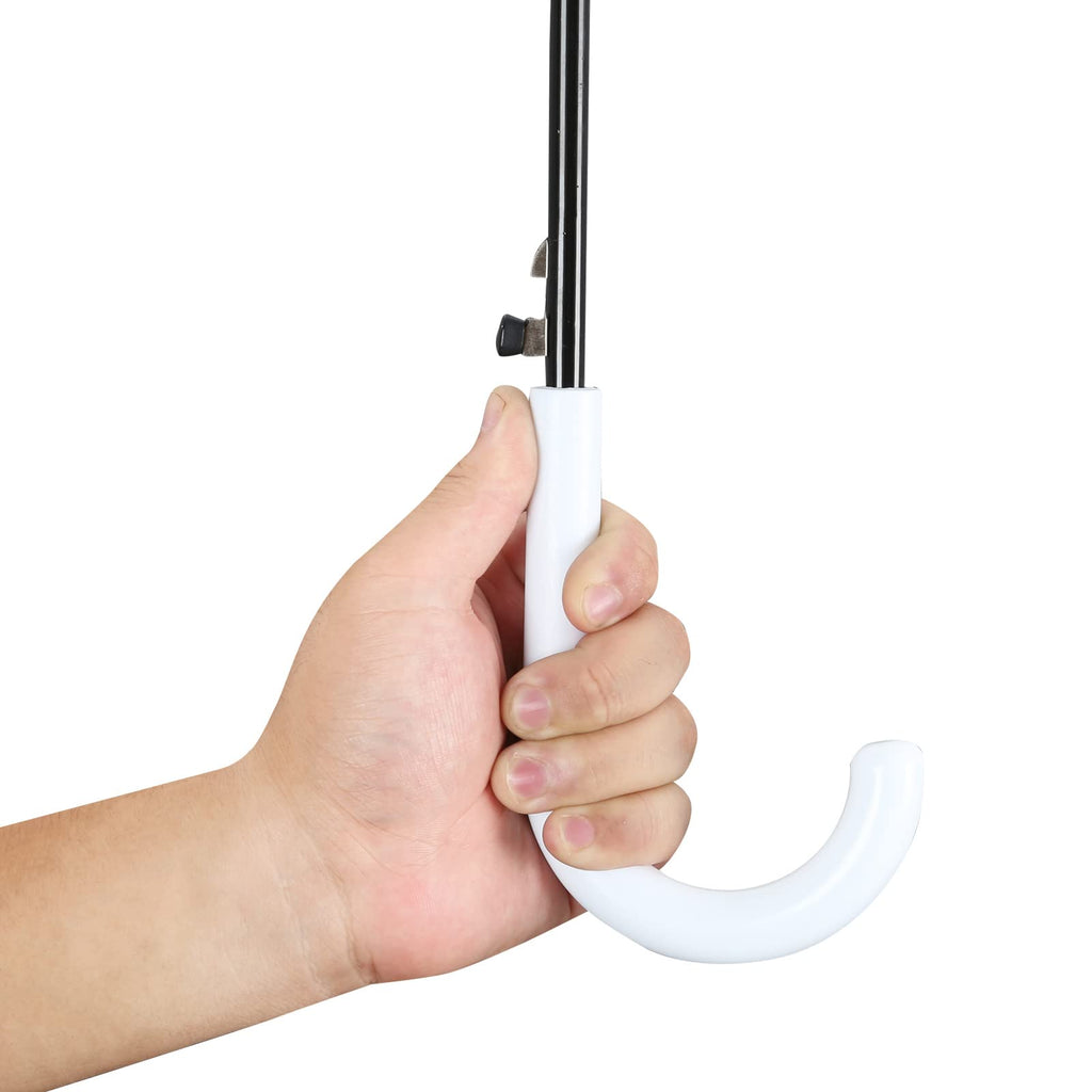 Transparenter Design-Regenschirm (Ø 87 cm) – Eleganter Stockschirm mit ergonomischem C-Griff & Rundum-Sicht